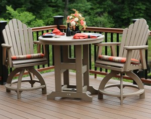 Fifthroom.com's Polywood 3-Piece Cozi-Back Counter Set