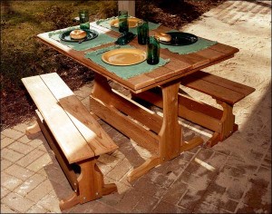 outdoor furniture - picnic table