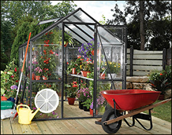 Metal framed greenhouse