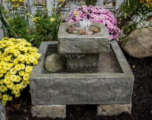 Concrete fountain