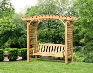 Treated Pine Greenfield Arbor and Swing Set