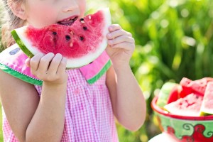 girl watermelon