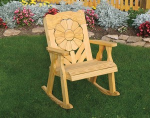 Treated-Pine-Sunflower-Rocker-6597-A