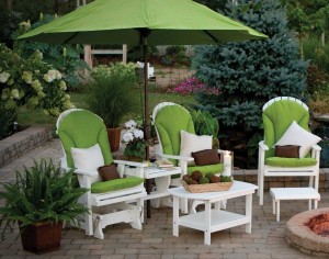 outdoor furniture with umbrella