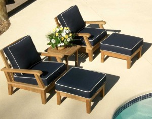 Teak Port Chair Ottoman