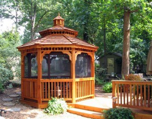 red cedar gazebo; father's day