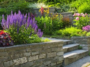 Garden With Stone Landscaping