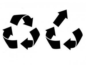 Recycling Upcycling Icons Shown